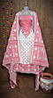 Handcrafted Cotton Kurta & Dupatta | Rose & White