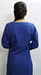 HAND EMBROIDED BLUE KURTI FOR WOMEN 