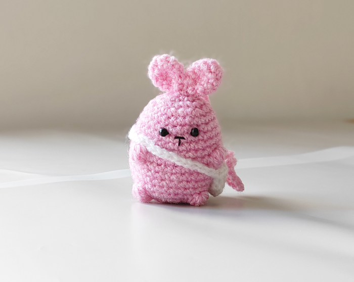Amigurumi Bunny Bag Charm | Handmade Crochet Car Hanging