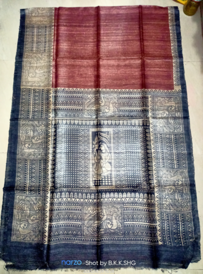 TASAR GHICHA  SILK SAREE