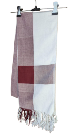 Dhaga Vishwas Ka Cotton Handloom Off-White Stole