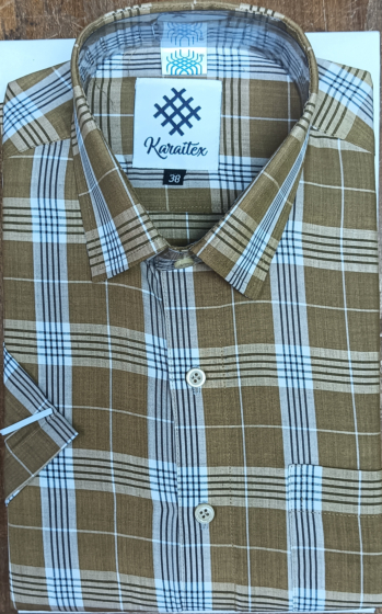 Handloom Cotton Shirt Half Sleeve for Man