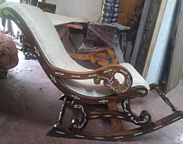 Shop rocking chair with inlay and cushion Online