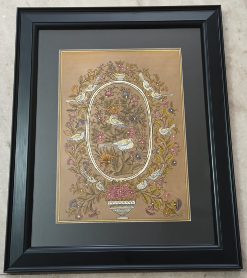 KALAMKARI MINIATURE PAINTING- TREE OF LIFE