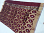 Chanderi Silk Saree | Maroon | 6.25 Mtrs