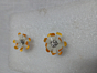 Fish scale earrings