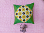 Green cushion cover