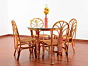 Bamboo 4-Seater Dining Table Set | Dastkar Craft