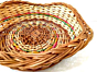 Cane Basket Bamboo for Fruit & Vegetable Basket | Brown | Pack of 6