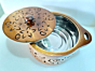 Wooden handmade caserole with premium steel inside