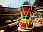 Handcrafted Multicolored Wooden Damroo