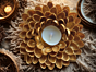  Candle Holder | Made from Pista Shells