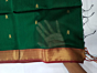 Dark Green Maheshwari Silk Saree with Golden Zari