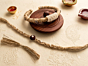 Handcrafted Eco-Friendly Bhai-Bhabhi Rakhi Set with Natural Fiber & Pearl Work