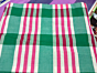 king size double bedsheet check  with cover