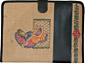 Exquisite Tikuli Painting Jute File Folder | Neutral Brown