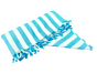 Handloom bamboo Striped Bath Towel | Blue & White
