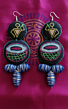 Warli-inspired Handcrafted Fabric Earrings