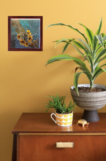 Flowers-Home decor made from Dry Leaves and Flowers