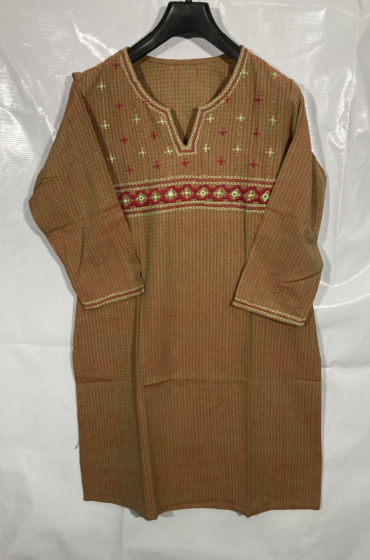 HAND EMBROIDERED 3/4 SLEEVE KURTI 