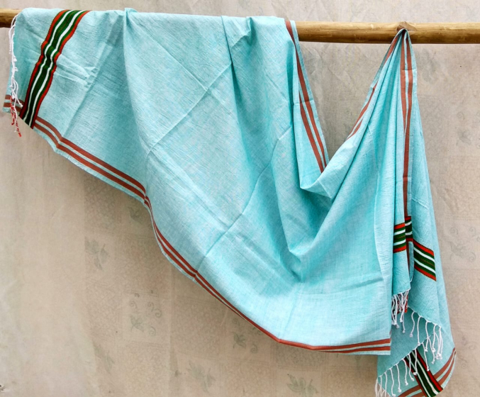 Sky Blue Stylish Gamchha