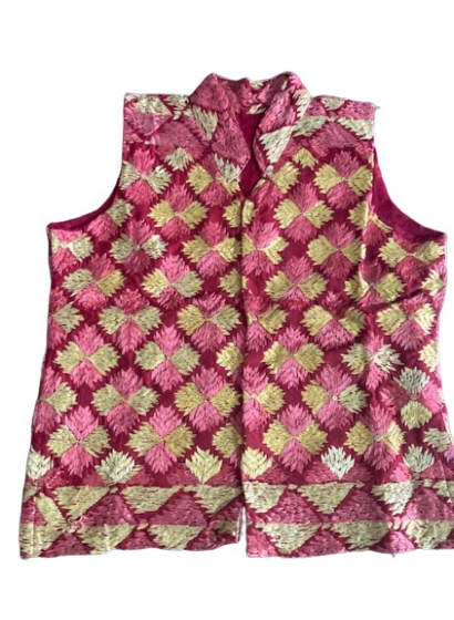 Multi Color hand work phulkari