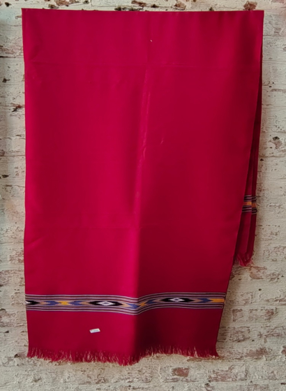 Vibrant Handwoven Shawl I Red