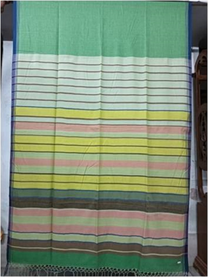 100s COTTON WEFT STRIPE SAREE