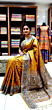 Handloom Tussar Silk Madubani Print Saree
