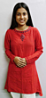 RED EMBROIDED KURTA FOR WOMAN