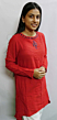 RED EMBROIDED KURTA FOR WOMAN