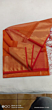 Maheshwari Saree Orange 6.25meter Silk Cotton