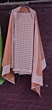 Light Orange Applique Dress Material