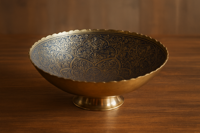 Handcrafted Decorative Brass Fruit Bowl 