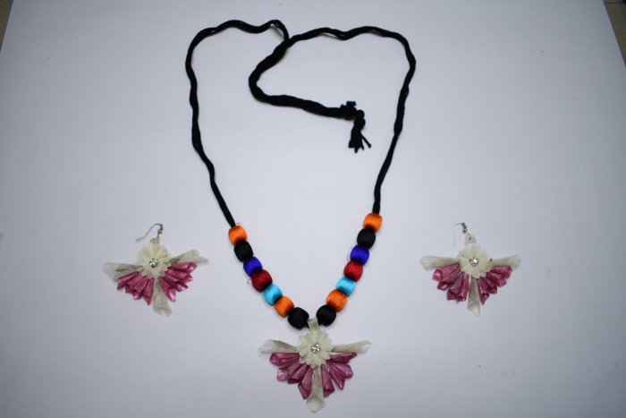 Jhal muri pattern eartings set