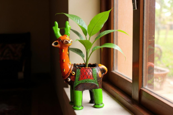 Terracotta Deer Planter