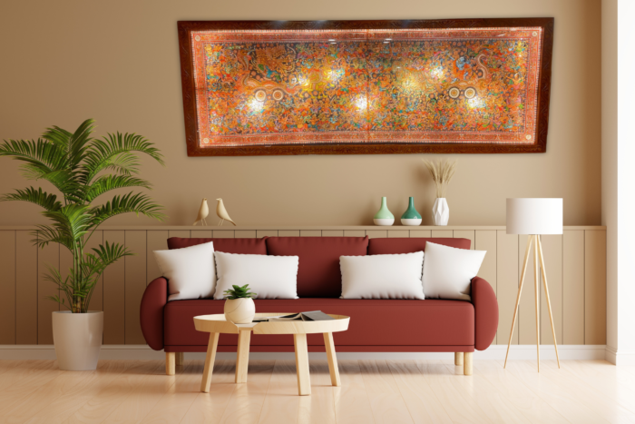 Handcrafted Rama Ravana Yuddh Painting | 6x1x3 Feet