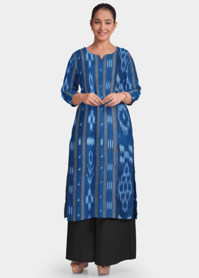 Handloom Women Kurta and Palazzo Set