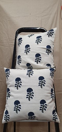 Block Printed Cushion Covers | 16x16 Inches | Set of 2 
