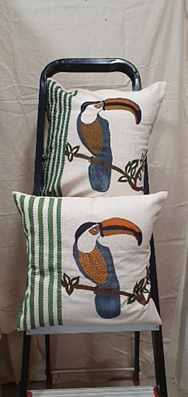 Block Printed Cushion Covers | 16x16 Inches | Set of 2 