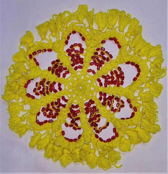 Room Decor Woolen Crosia Design Thalposh