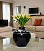 Black flower pot