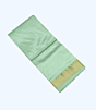 Pure Silk Dhothi  - Wide Stripe with Golden zari   | Green | AT 238