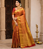 Traditional Maroon & Gold Premium Handloom Silk Saree with Rich Zari Weaving