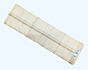Light Sandal Dhothi with Golden Zari border 