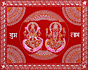 Handcrafted Aipan Art  Laxmi Ganesh Aipan