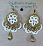 Handcrafted Antique Look Dangle Earrings 