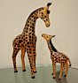 Leather Giraffe for Home Decoration