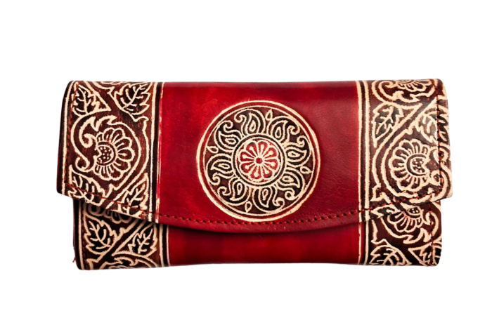 Genuine Leather Shantiniketan Clutch Purse
