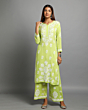 Green Chikan Kurti